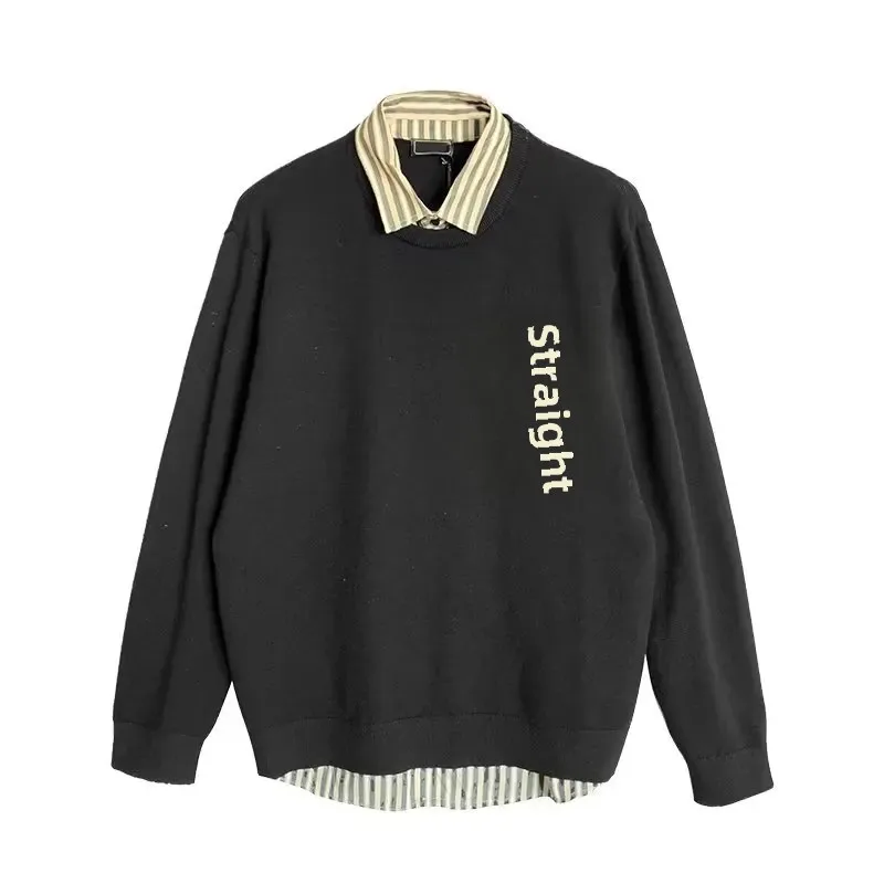 Модный комплект из двух предметов модный вязаный топ свитер пуловер