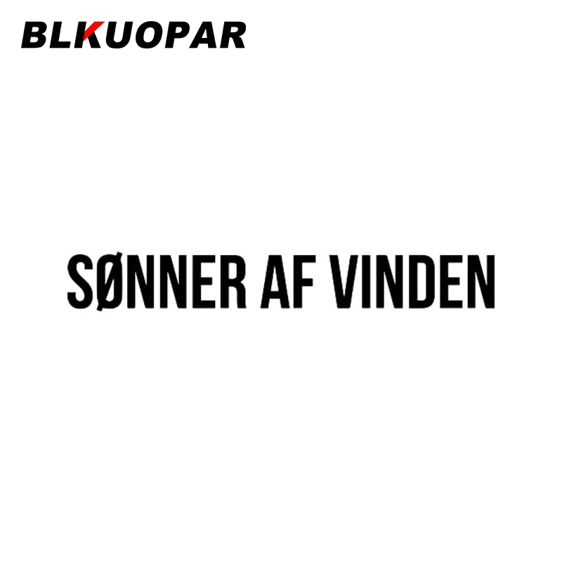 

BLKUOPAR Sønner Af Vinden Car Sticker Funny Waterproof Decal Creative Sunscreen Windows Surfboard Decoration Car Door Protector