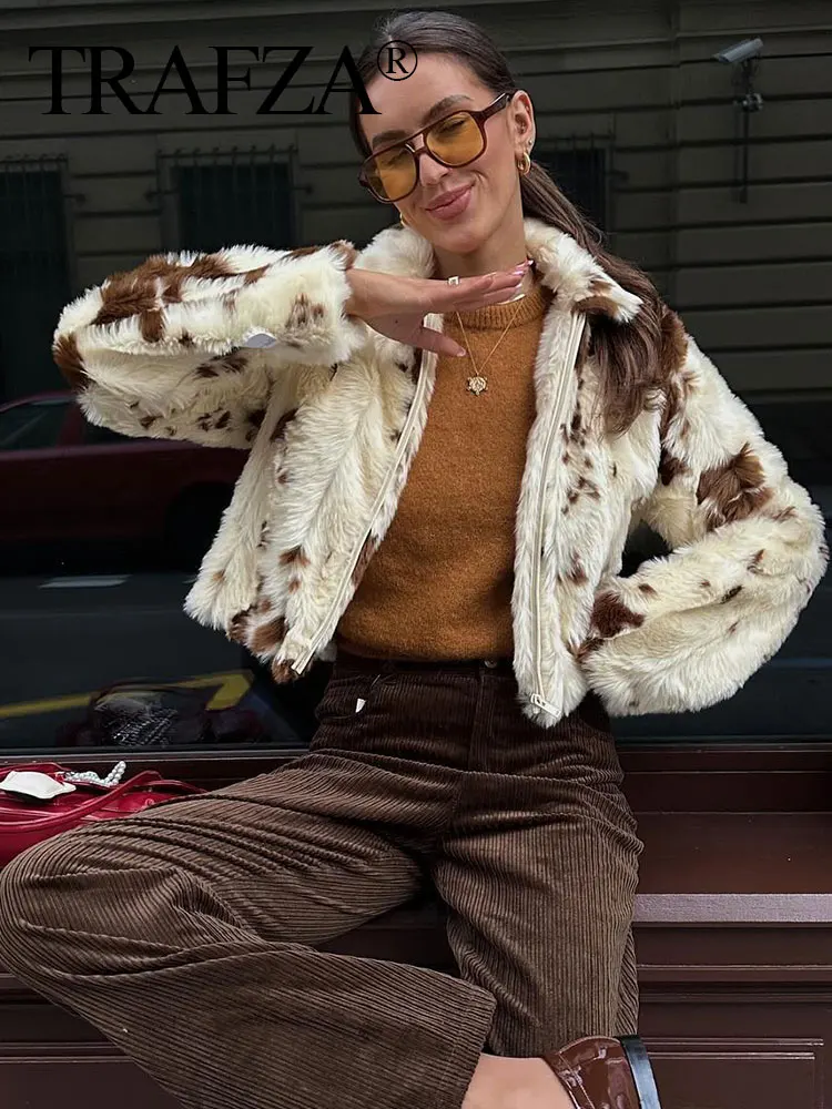 TRAFZA женская зимняя куртка с боковыми карманами и передней молнией дизайн