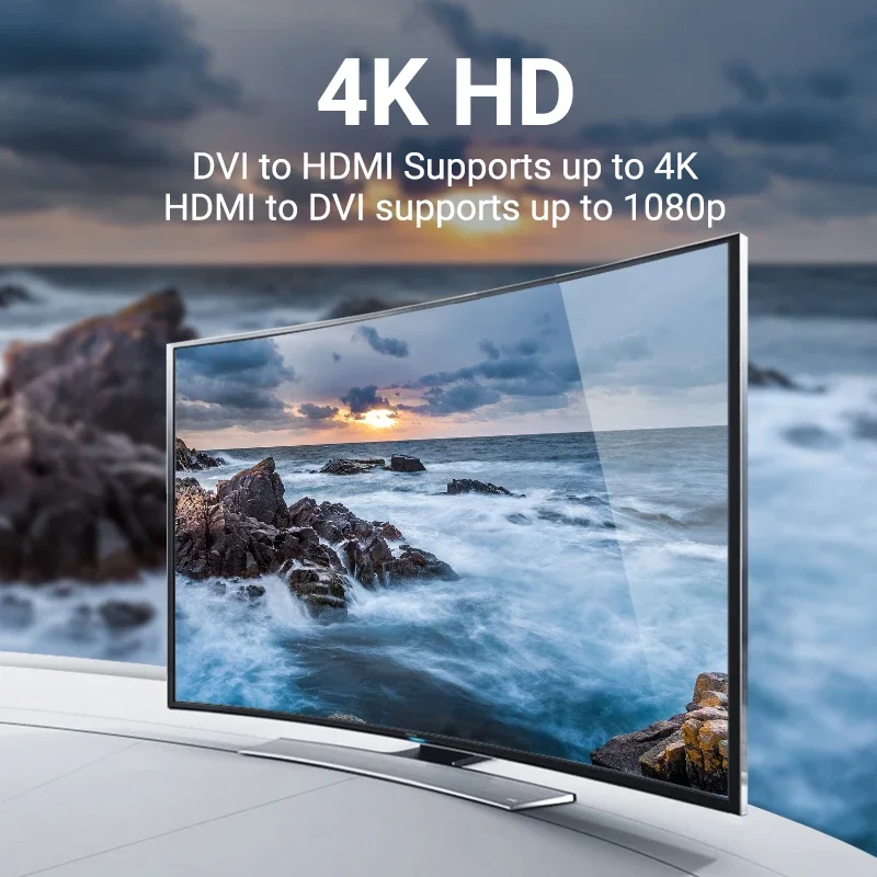 Фото Кабель Vention DVI-HDMI DVI-D 24+1-контактный кабель «папа-папа» Конвертер HD 1080P для проектора PS4 Кабель HDTV Адаптер HDMI-DVI №3