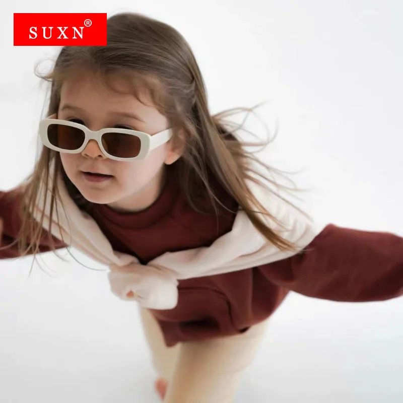 

New Small Rectangle Kids Sunglasses Boy Girls Square Frame Sun Glasses Children BabySummer UV400 Protection Oculos De Sol
