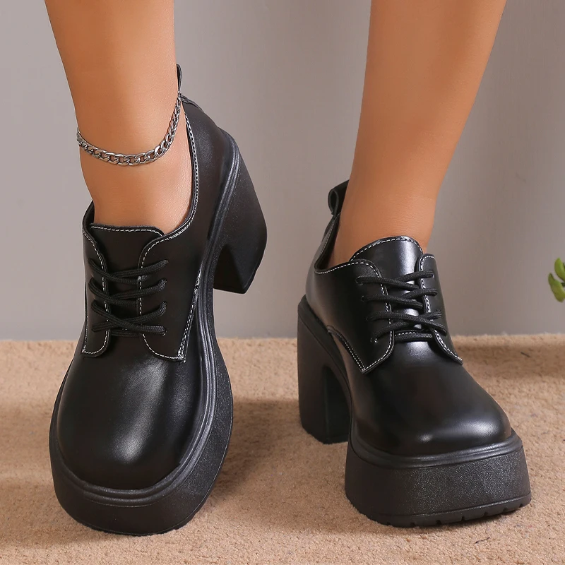 

Женские босоножки на высоком каблуке, из искусственной кожи