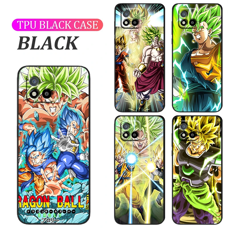

Dragon Ball Super Saiyan Broly Phone Case For Realme Q3S GT Q3 C21Y C20 C21 V15 X7 V3 V5 X50 Q2 C17 C12 C11 Pro 5G TPU Cover