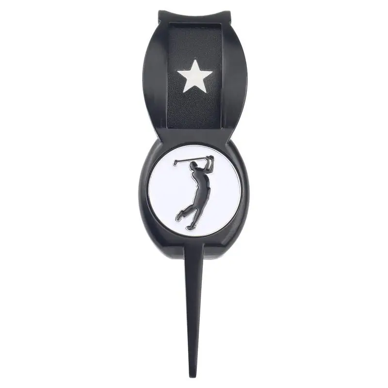 

Golf Putter Holder Portable Golf Divot Tool Golf Ball Marker Tool For Women Men Zinc Alloy Golf Cart Cigars Holder Clip Gift For