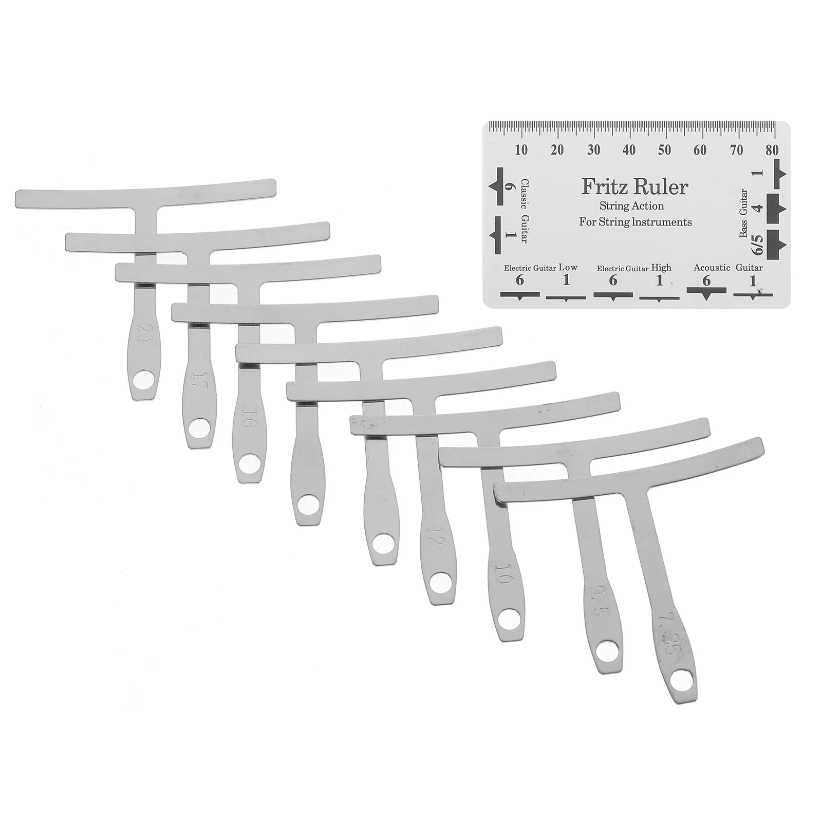 Инструменты для гитары настройка басов измерительный комплект ремонта