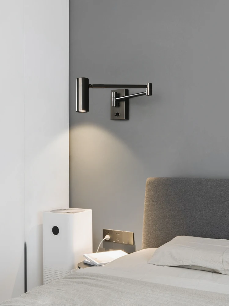 Современная складная телескопическая длинная настенная лампа в скандинавском