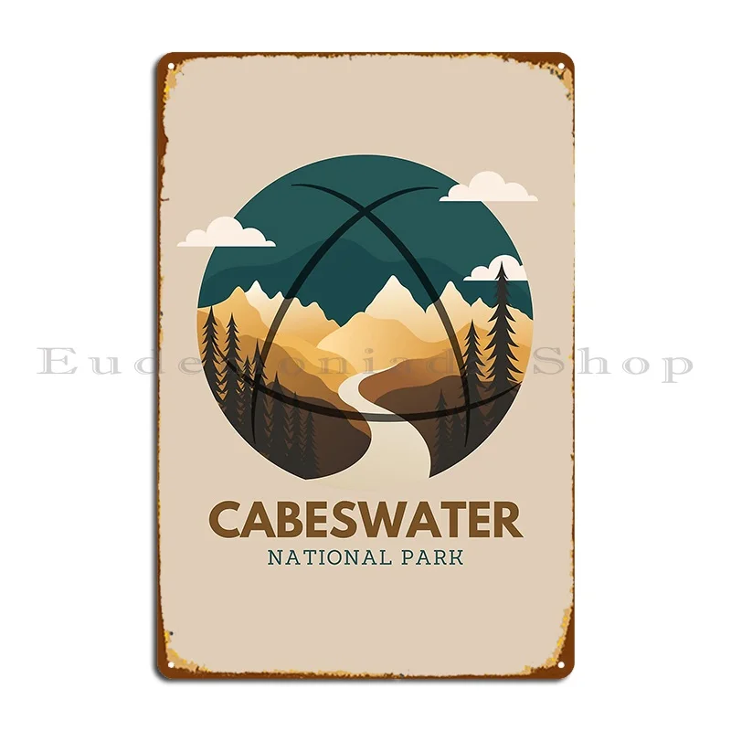 Cabeswater металлический знак национального парка ржавые таблички печатный дизайн