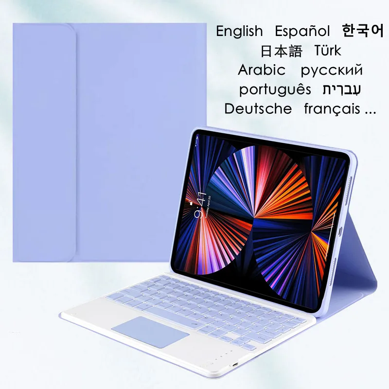 

For Samsung Tab A7 Lite Case for Galaxy Tab A7 Lite Case Tablet Cover Russian Spanish Arabic Korean Portuguese Touchpad Keyboard