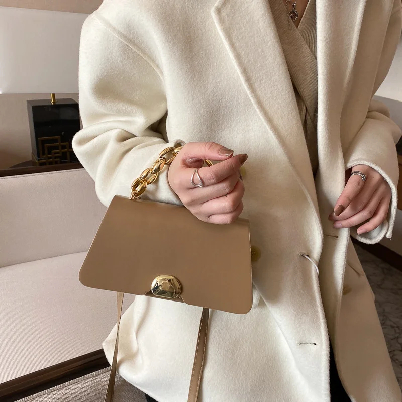 Retro Bag Women's New Tide Simple Chain Small Square Bag Single Shoulder Crossbody Bag