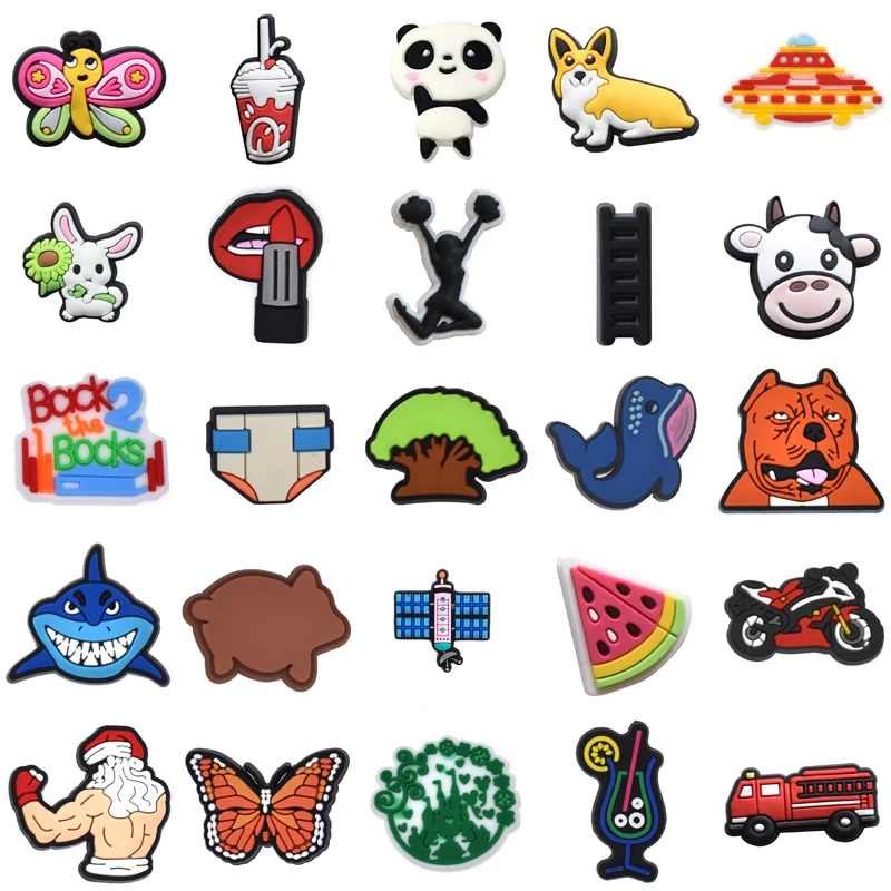 

Gifts Decorations for Crocs Shoe Charms Kids Shoes Accessories Packs Women Charm Wholesale Bulk Para Pins Boy Men Girl Set Jeans