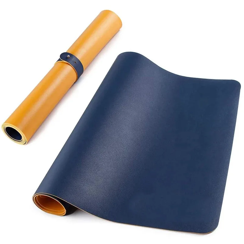 

FOR PU leather mouse pad logo double-sided two-color mouse pad large office desktop pad factory direct