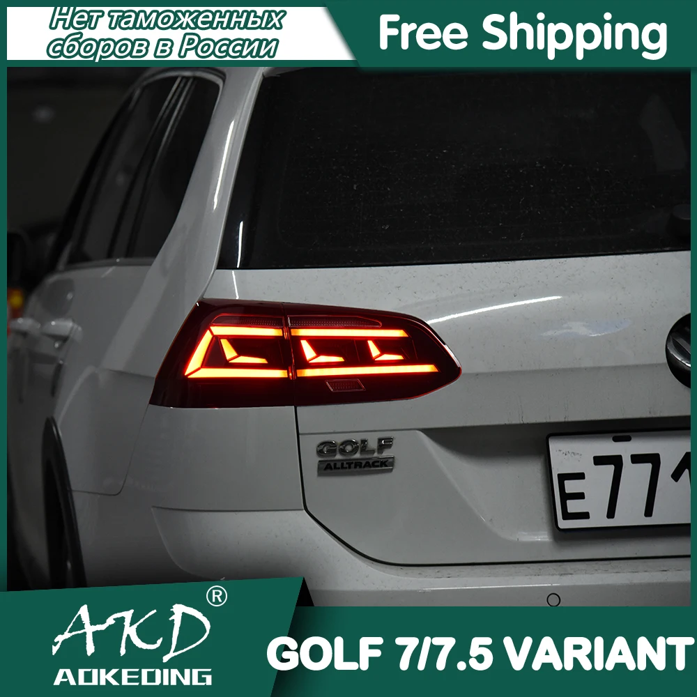 Car For VW Golf 7 variant 2013-2020 Tail Lamp Led Fog Lights DRL Hella Tuning Light Car Accessories Golf 7.5 variant Tail Lights