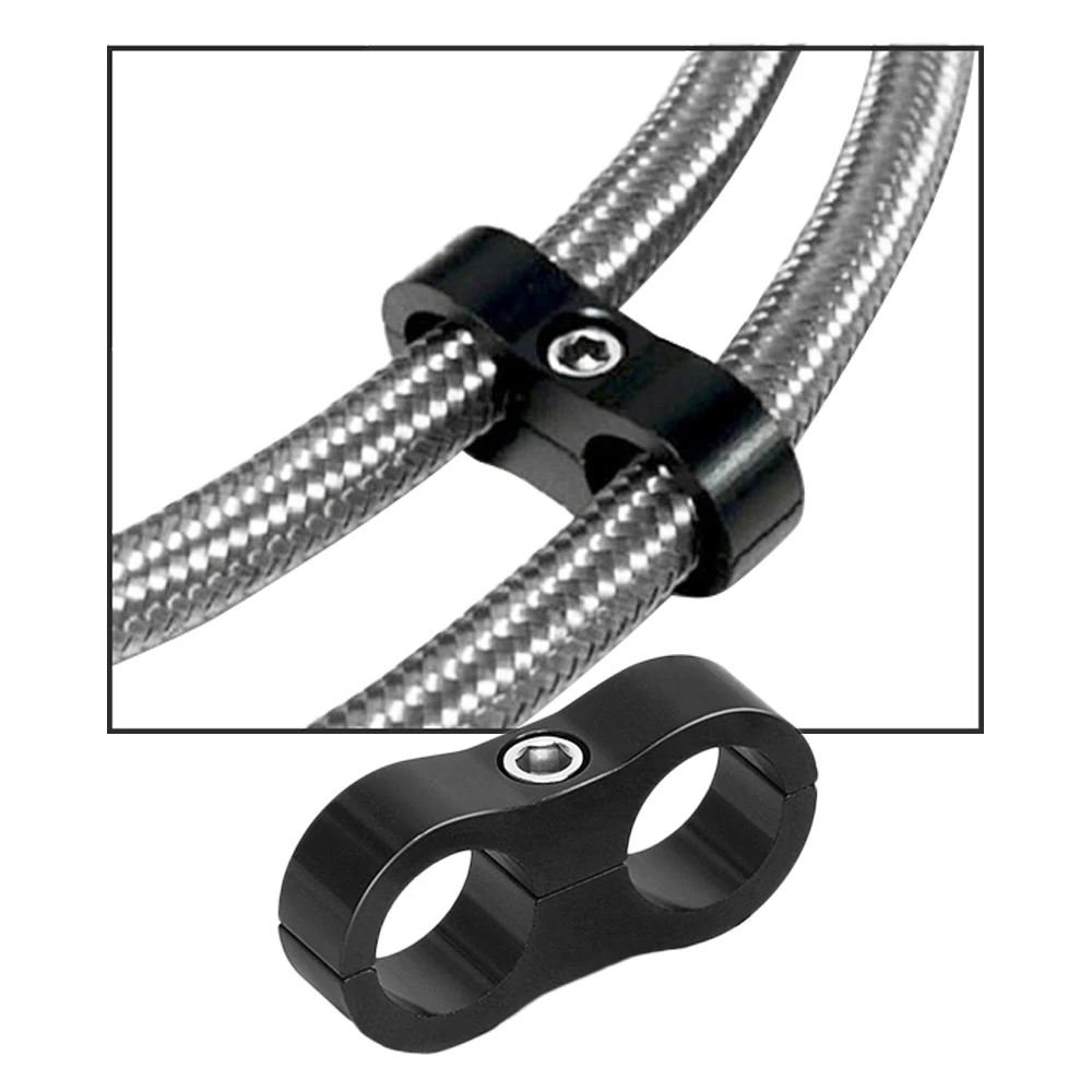 1 шт. AN4 AN6 AN8 AN10 хомут для шланга T-6 алюминиевый сепаратор линии разделитель зажим