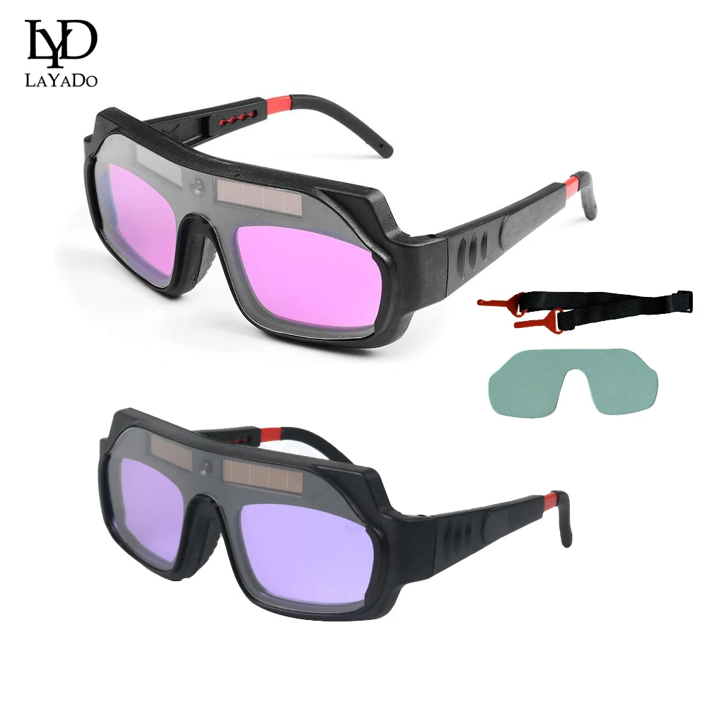 

Очки сварочные с автоматическим затемнением, Антибликовые Защитные очки для аргоновой дуги, для маски сварщика, 2-1 способ использования