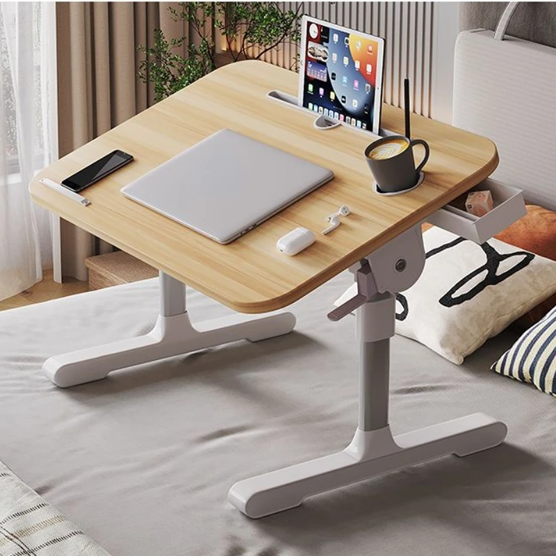 Складной столик для ноутбука, креативная подставка для ноутбука для студентов, подставка для кровати со слотом для карт, подстаканник, порт...