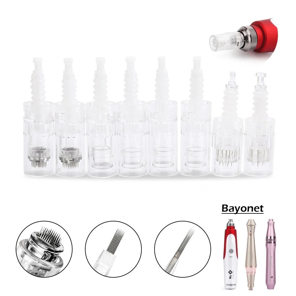 

5 шт., картриджи для игл Derma Pen M/M5/M7/E30 Nano/9 Pin/12 Pin/36 Pin/42 Micro Сменные иглы