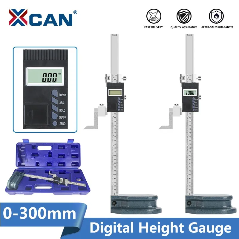 

XCAN Caliper 0-300mm Digital Height Gauge Stainless Steel Digital Caliper Height Measuring Tools