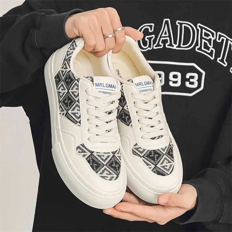 Черные парусиновые кроссовки с принтом граффити мужская вулканизированная