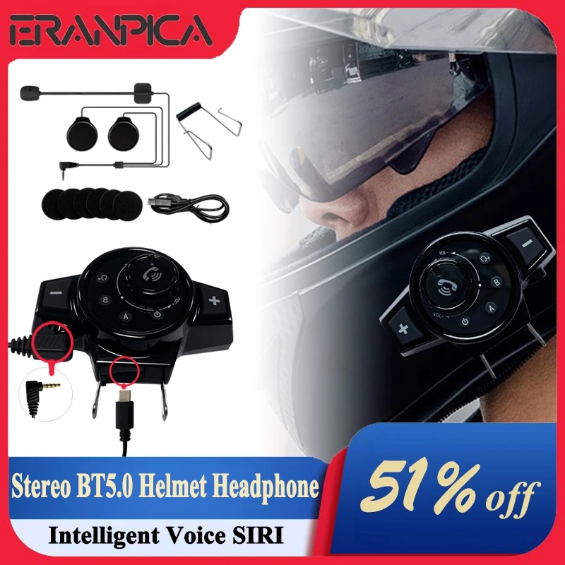 Bluetooth-гарнитура для мотоциклетного шлема BT 5 0