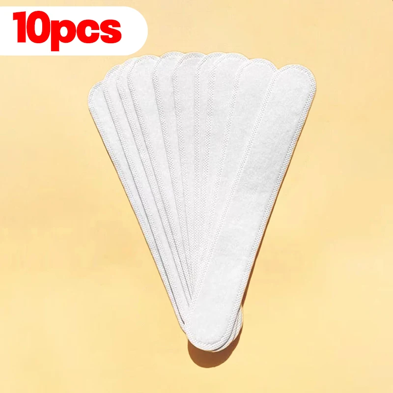 

10-50 шт., впитывающая пот подкладка для шапки, одноразовые подушечки для пота, летняя подкладка для кепки, ленты для пота, регулируемая шапка, полоски против грязи, подушечки