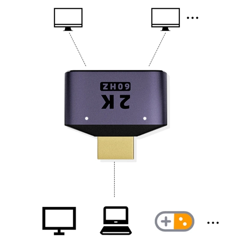 CPDD 2K HDMI-совместимый разветвитель FullHD 1080P видео 1X2 с разделением 1 в 2 для HDTV DVD