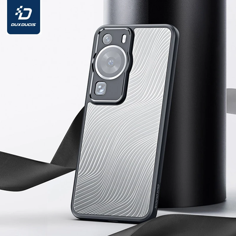 

For HUAWEI P60 Pro Case DUX DUCIS Aimo Series Shockproof PC+TPU Flowing Line Matte Anti-fingerprint Cover For Huawei P60