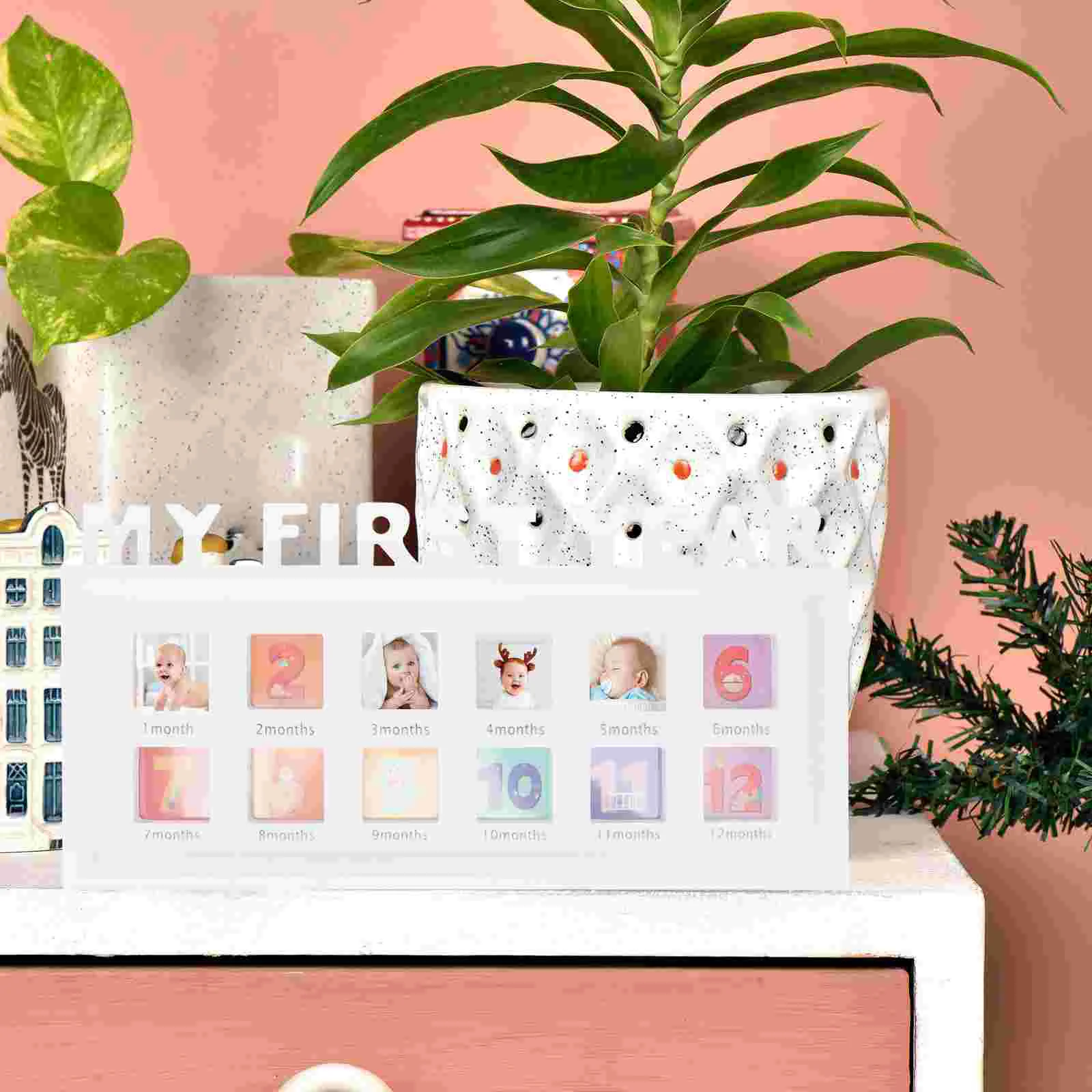 

Frame Baby Newborn Picture Frames Photo Collage Growth Present Infant Registry Multi Family Albums Photographs 12 Personalized