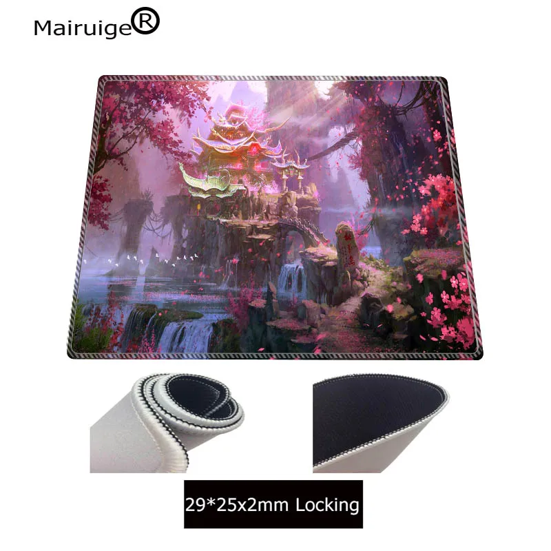 Японский коврик для мыши с цветами эстетический Настольный игровые аксессуары