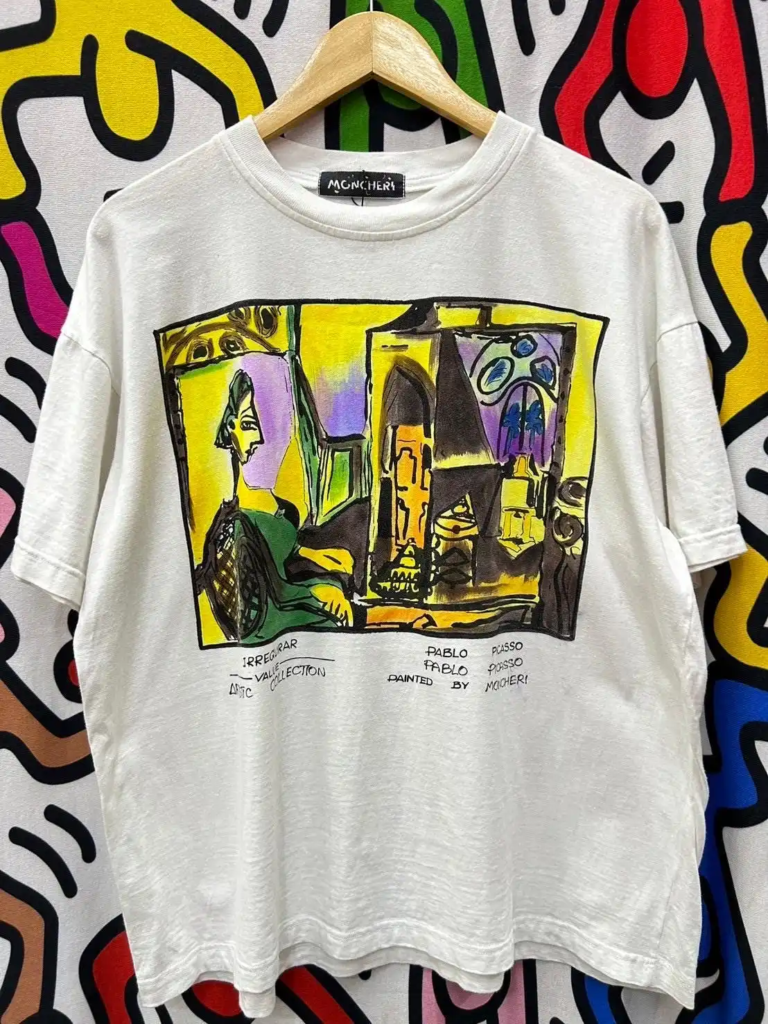 Винтажная футболка 90-х годов Pablo Picasso Art Monchery размер XL