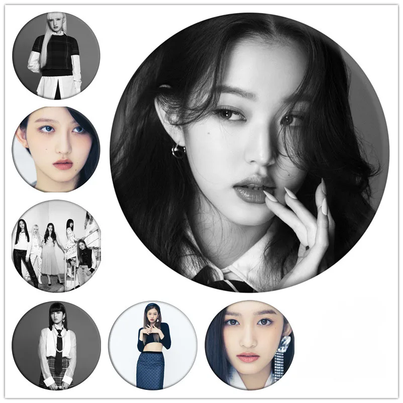 

1 шт., оптовая продажа, брошь в стиле Kpop IVE, значки на булавке, новая Корейская брошь DAZED, значки на булавке для одежды, рюкзака, украшение, подар...