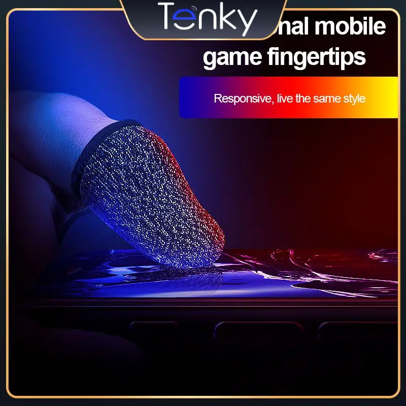 

Lightweight Gaming Finger Sleeve High Sensitivity Thumb Fingertip Sleeves Fiber Sweatproof Finger Cots Gaming Accessorie