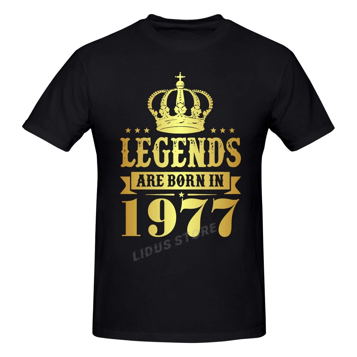 

Legends Are Born In 1977 45 Years For 45th Birthday Gift T shirts Harajuku Short Sleeve T-shirt Graphics Tshirt Brands Tee Tops