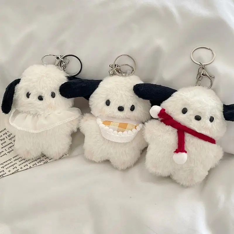 Kawaii Pochacco плюшевый брелок для ключей украшение Juguetes De Peluche сумка через плечо