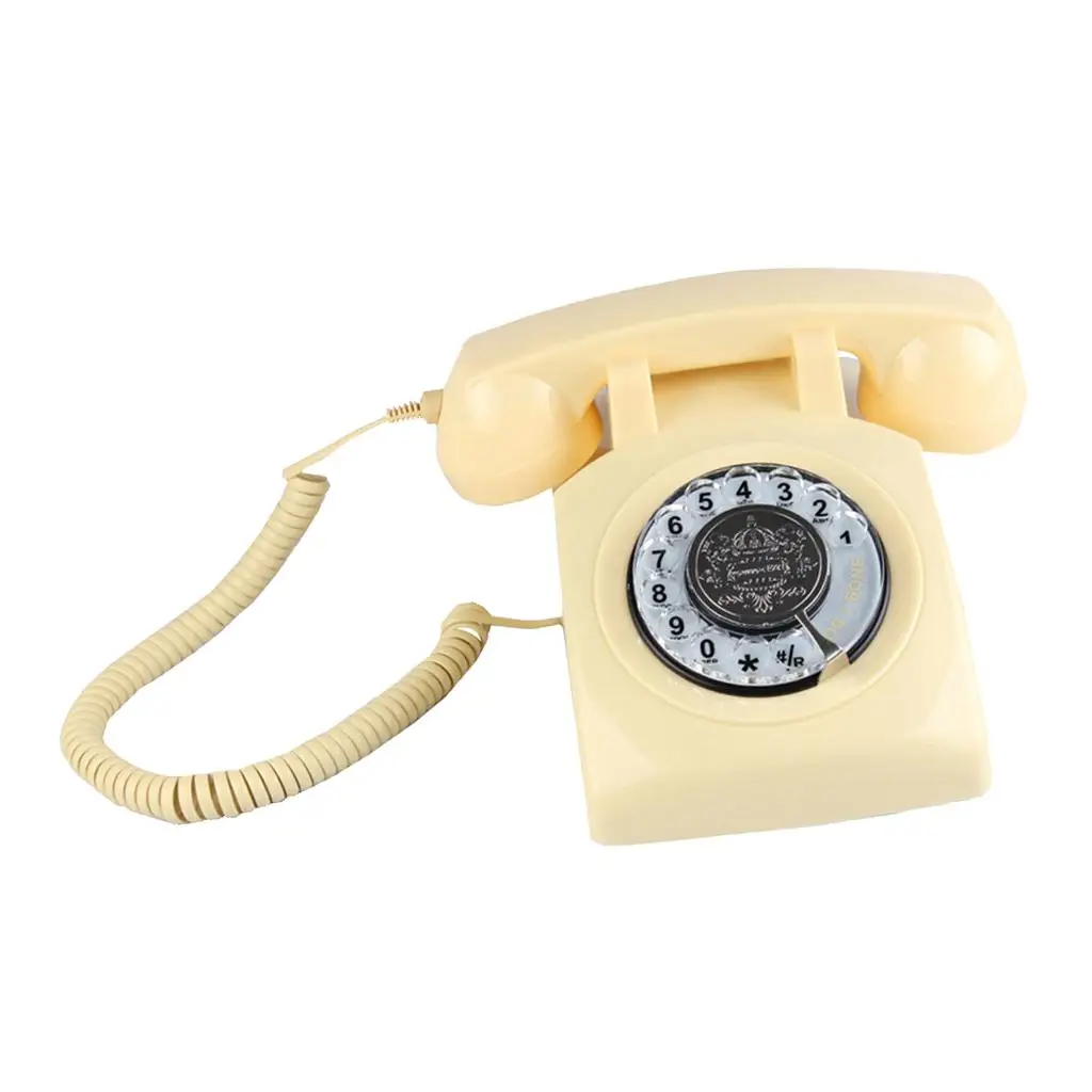 Домашние телефоны с вращающимся циферблатом в стиле ретро старомодный