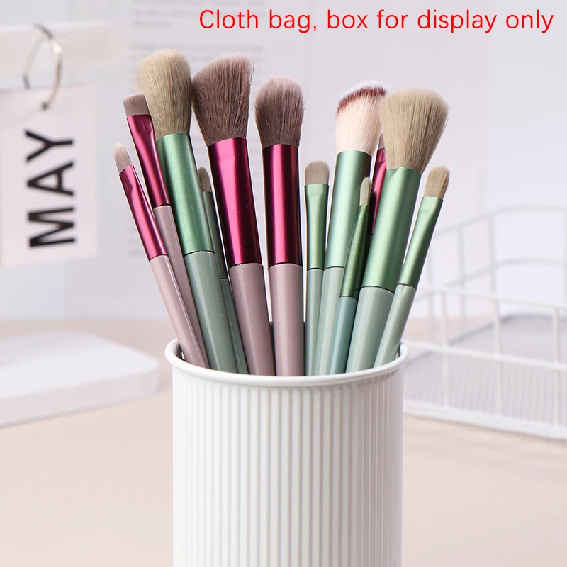 13 шт. набор мягких пушистых кистей для макияжа косметики тональный крем румяна