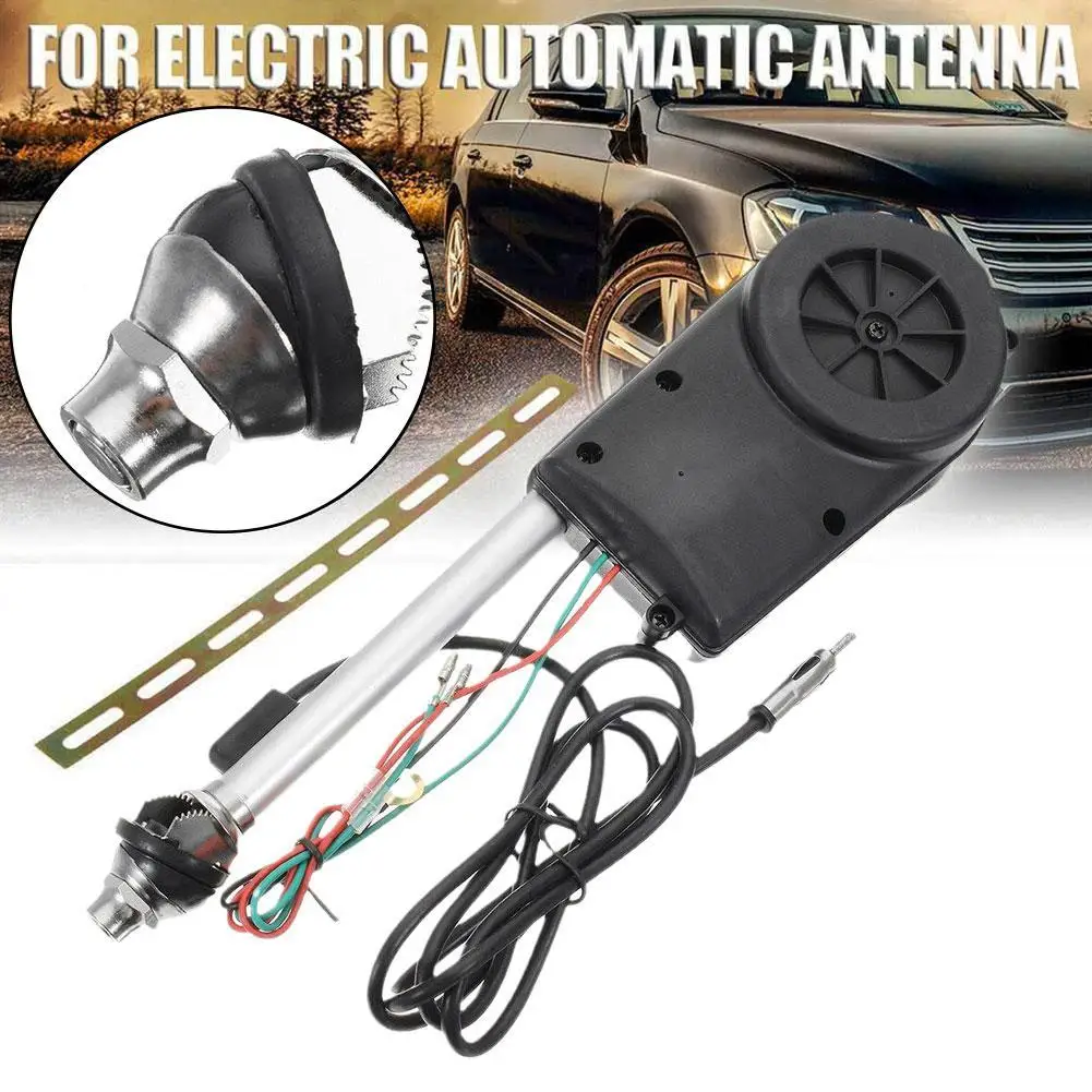 

Universal Car Auto SUV AM FM Radio Electric Power Automatic Antenna Aerial Kit 12V Exterior Vehicle Aerials Pro Auto Replacement