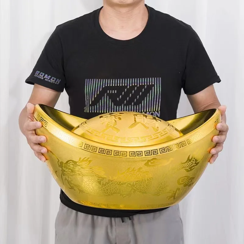 INS счастливый Золотой доллар сокровище старинное китайское искусственное