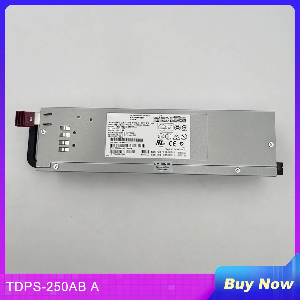 Серверный блок питания для HP P6500 EVA4400 P6000 5697-7682 519842-001 250 Вт