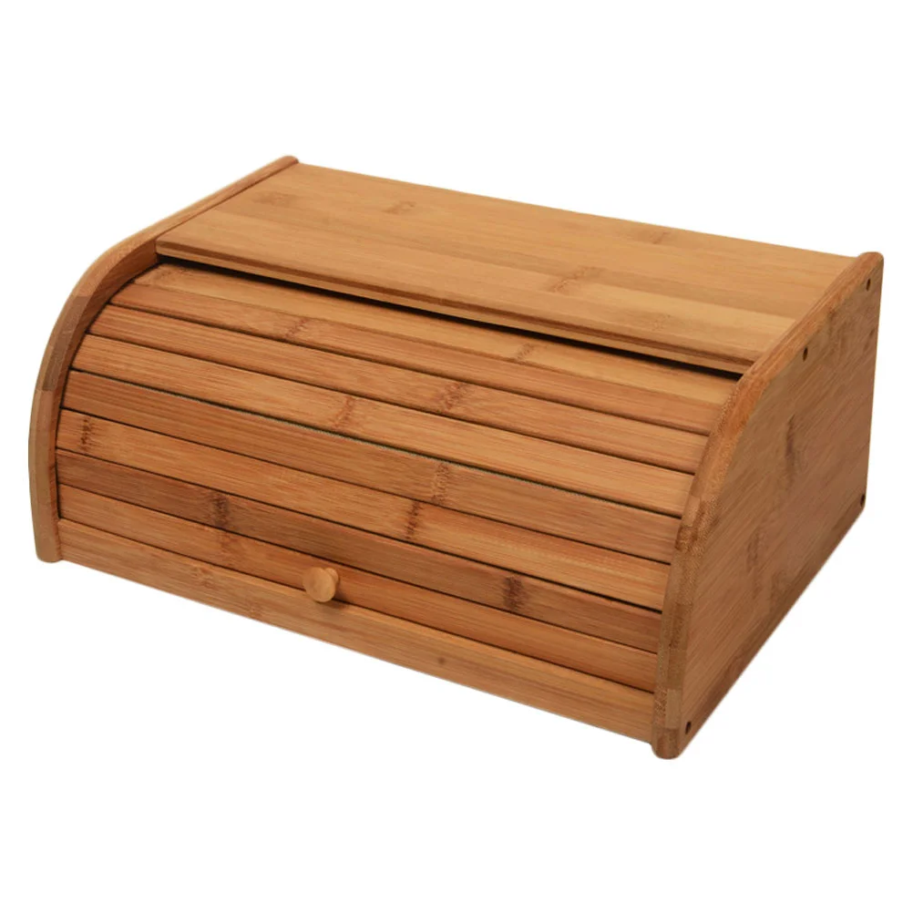

Bread Keeper Container Rustic Bread Box Breadbox Vintage Bread Box Bread Box Organizing Box Bamboo Bread Box Window