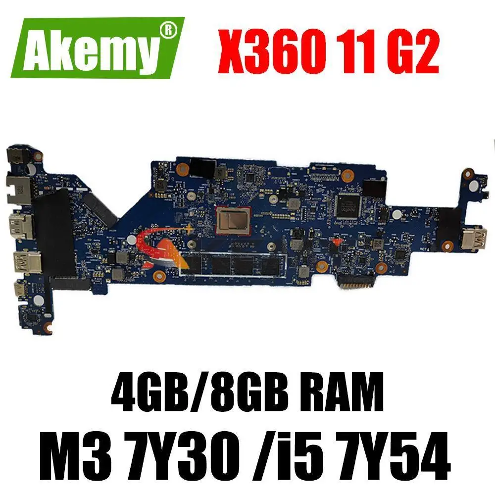 

Материнская плата для ноутбука HP ProBook x360 11 G2 EE, материнская плата Core M3 7Y3 0 CPU i5 7Y5 4 CPU 4 ГБ 8 ГБ RAM 6050A2908801, материнская плата