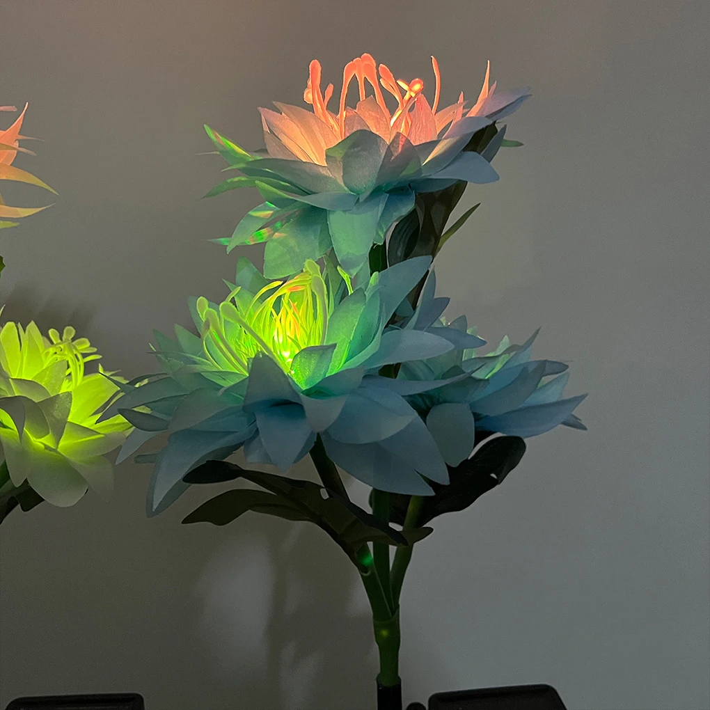 Фонарь Далия пиона на солнечной батарее фонарь для газона двора наружной