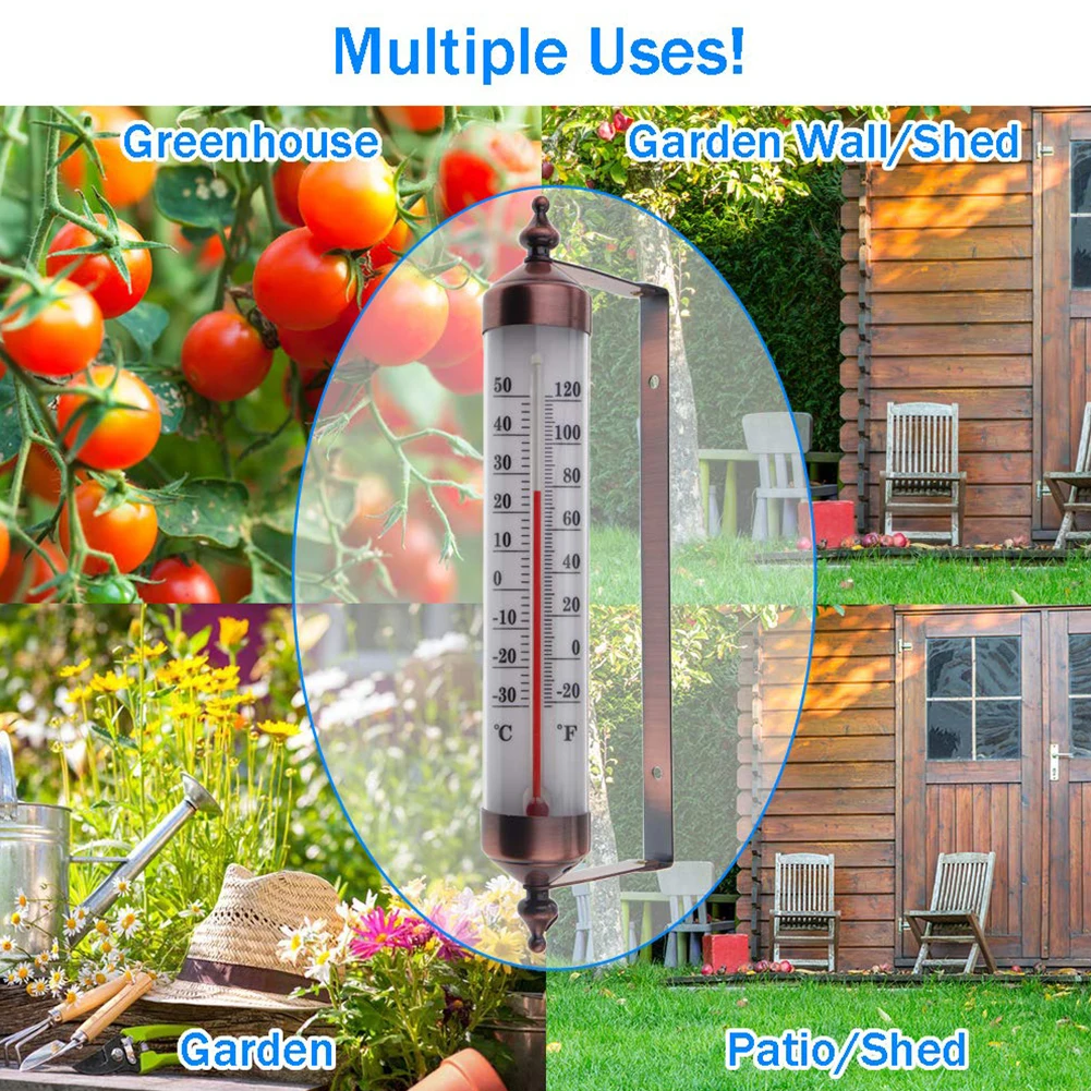 

Durable Garden Thermometer Hydrothermograph Measurement Measuring Outdoor