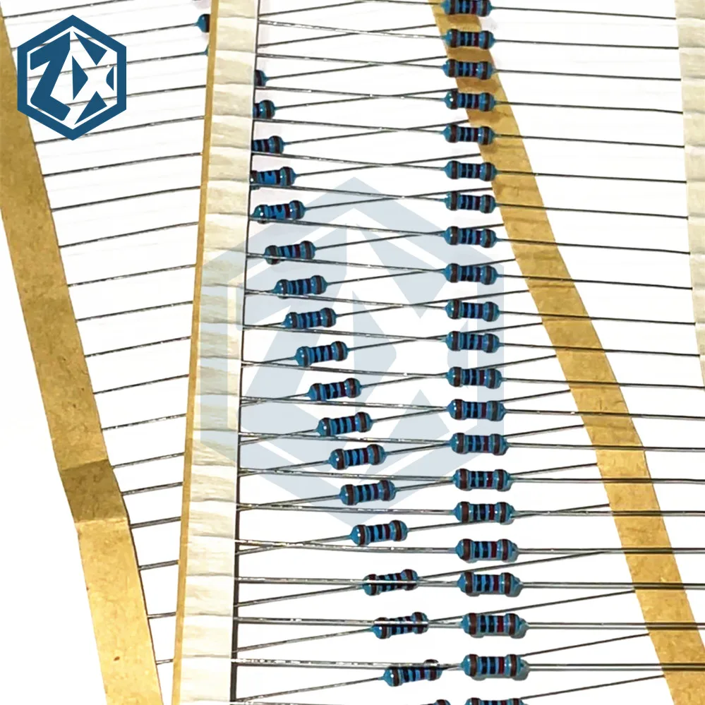 Металлический резистор 0R ~ 10M 100R 220R 330R 1K 1.5K 2.2K 3.3K 4.7K 10K 22K 47K 100K 220 330 1K5 2K3 4K7 Ом