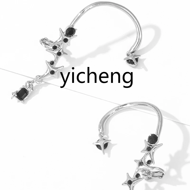 

YY Niche Design Silver Ear Hanging New Fashion Personality Creative Earrings