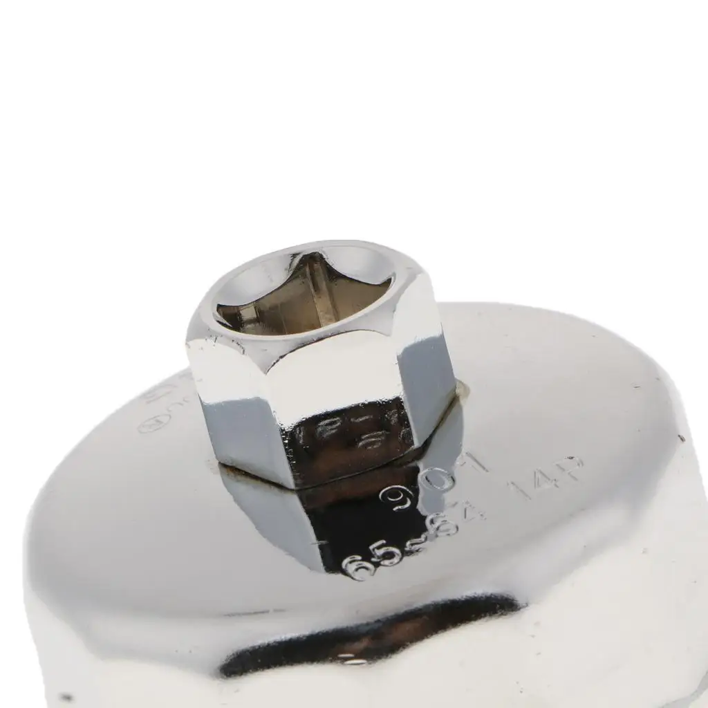 

2 901 Sliver Oil Filter Remover Cap Oil Grid Wrench 14 Flutes For Car 70x55mm