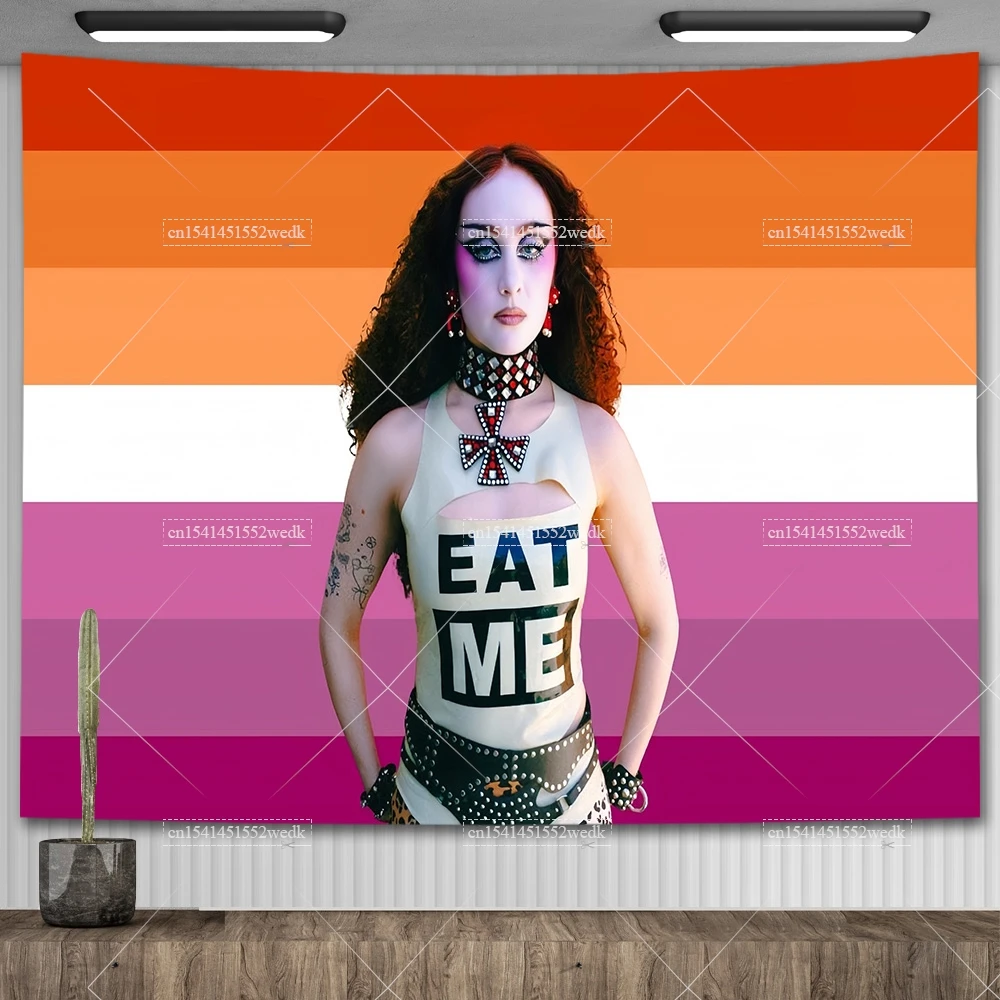 Настенный гобелен Середне-Западная принцесса Chappell Roan американский флаг мем