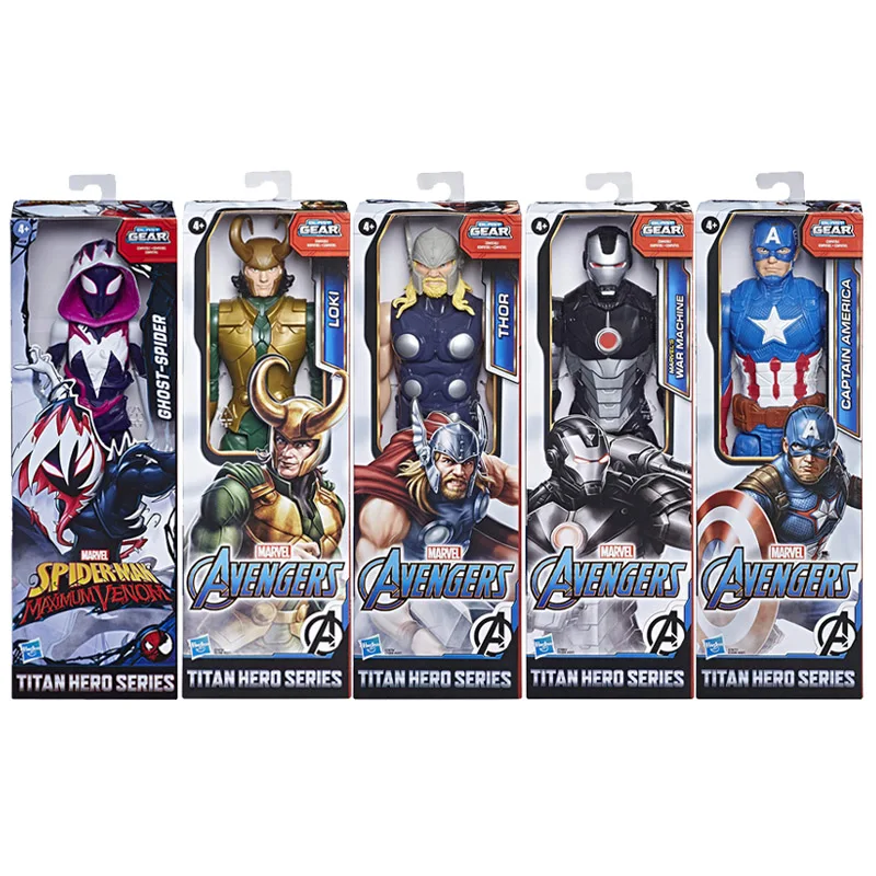 

Hasbro Marvel Avengers Titan Hero MAX Venom Ghost Spider Loki Iron Man Captain America Thor War Machine Action Figure Toy 12"