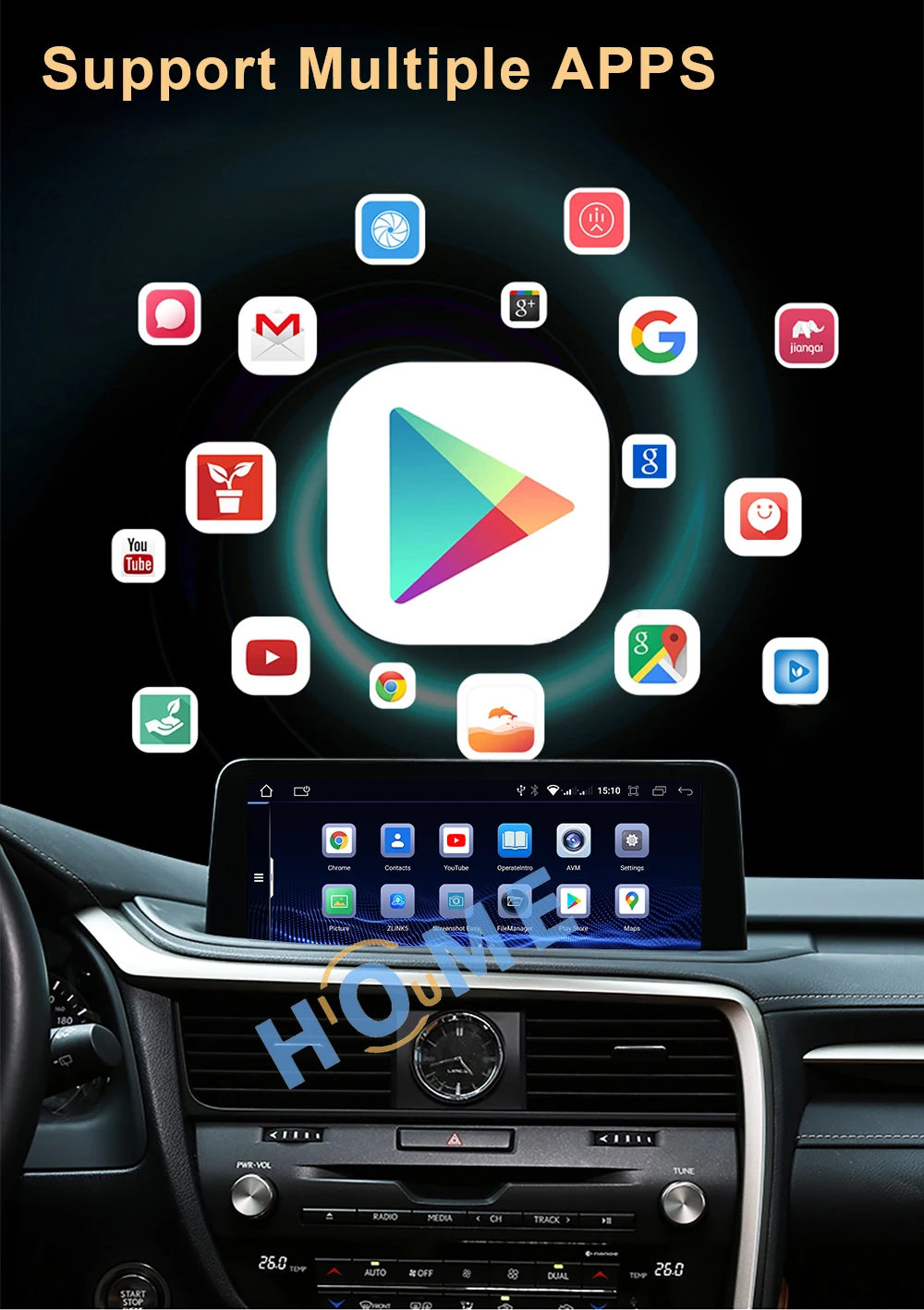 Android 12 8+128G Car Radio GPS Navigation Multimedia Player CarPlay Autoradio Stereo For Lexus NX NX200 NX200T 300h 2014-2021 images - 6