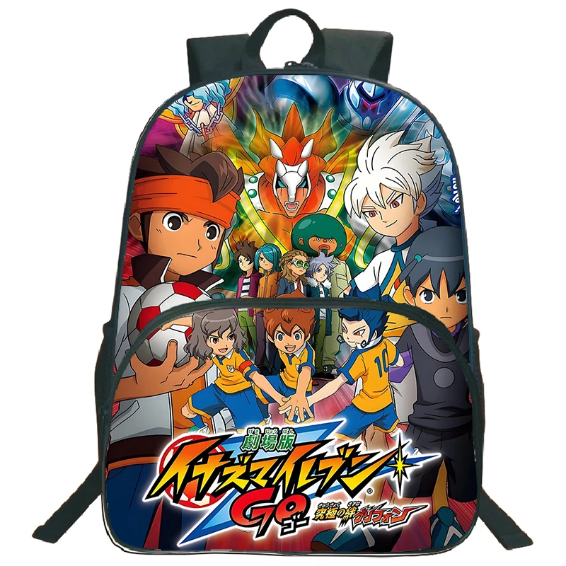 Фото Рюкзак Inazuma Eleven Go, детский школьный рюкзак в стиле аниме, большой вместительный рюкзак для мальчиков и девочек, рюкзак для начальной школы, дорожная сумка для книг №4
