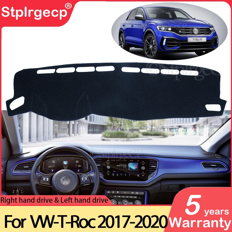 

for Volkswagen VW T-Roc 2017 2018 2019 2020 Anti-Slip Mat Dashboard Cover Pad Sunshade Dashmat Car Carpet Accessories TRoc T Roc